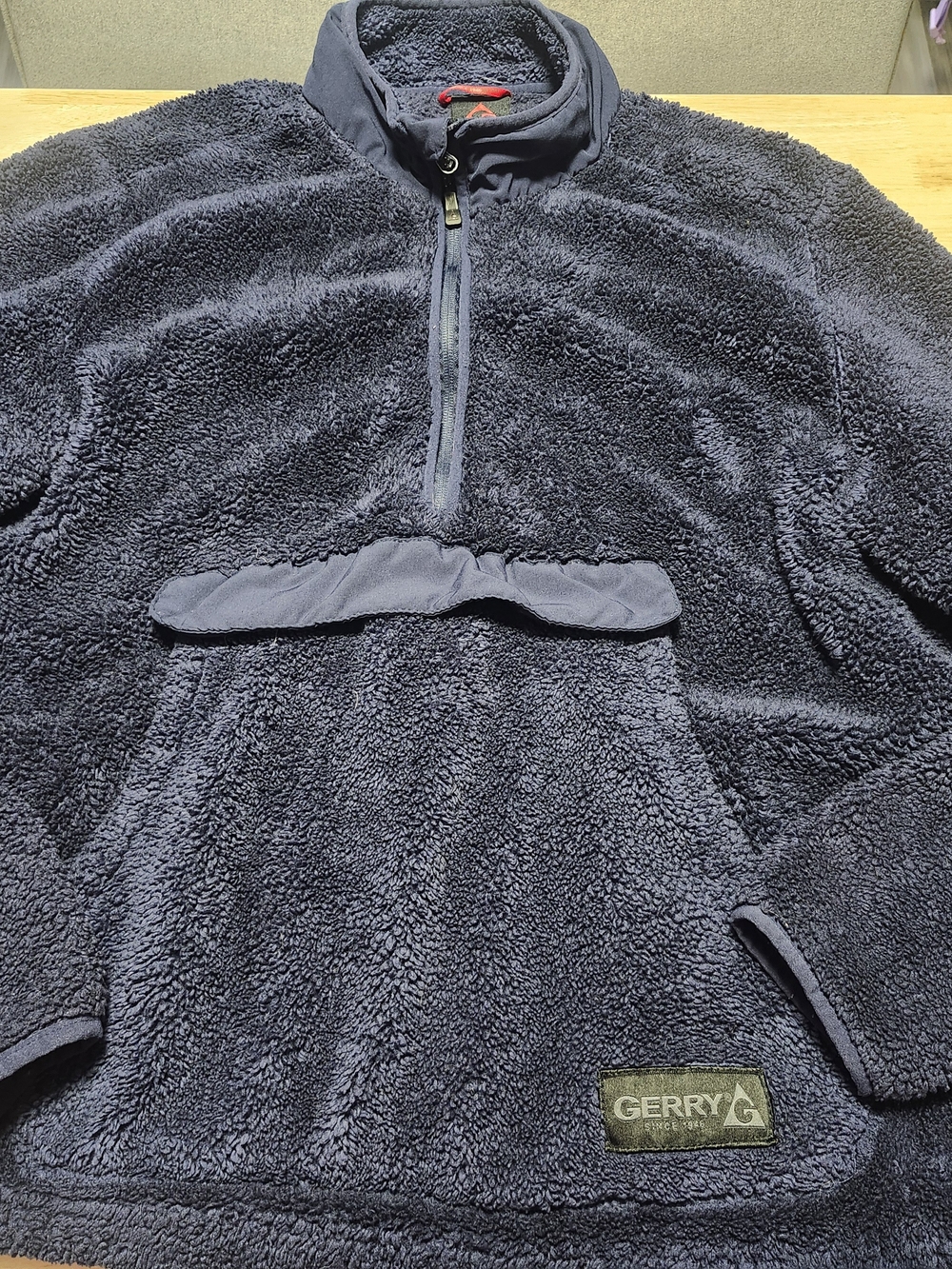 Gerry Weber Men's Navy Sherpa Pullover Jacket